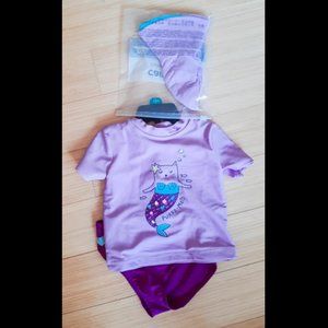 NWT Carter's Purple Rashguard Bikini (18m)